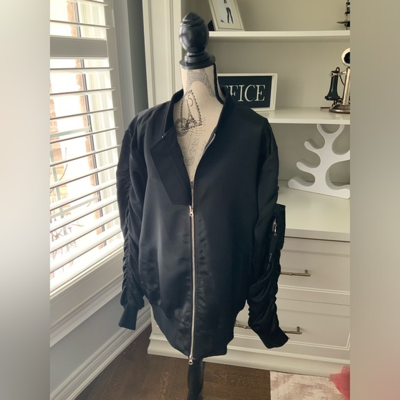 KOLLAR CLOTHING BLIGO Bomber Jacket Black Men’s Size Extra Large Like New - Picture 6 of 16